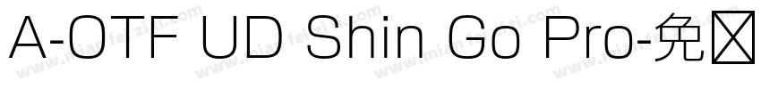 A-OTF UD Shin Go Pro字体转换